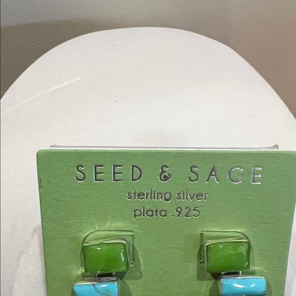 Seed & Sage | Sterling Silver Multicolor Earrings - Picture 2 of 6